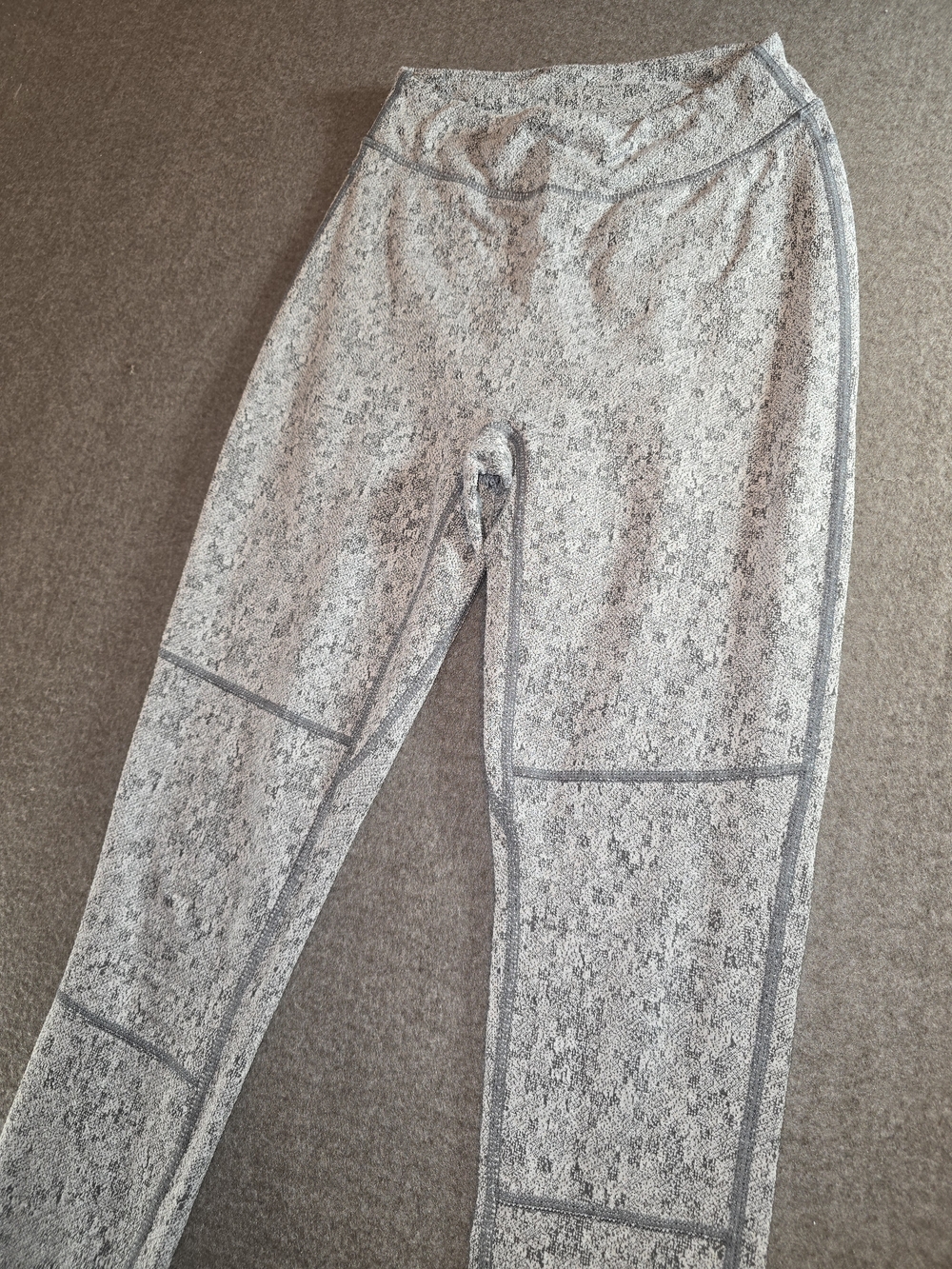 Gymshark Silver Heathered Dry Performance Leggings Womens XS